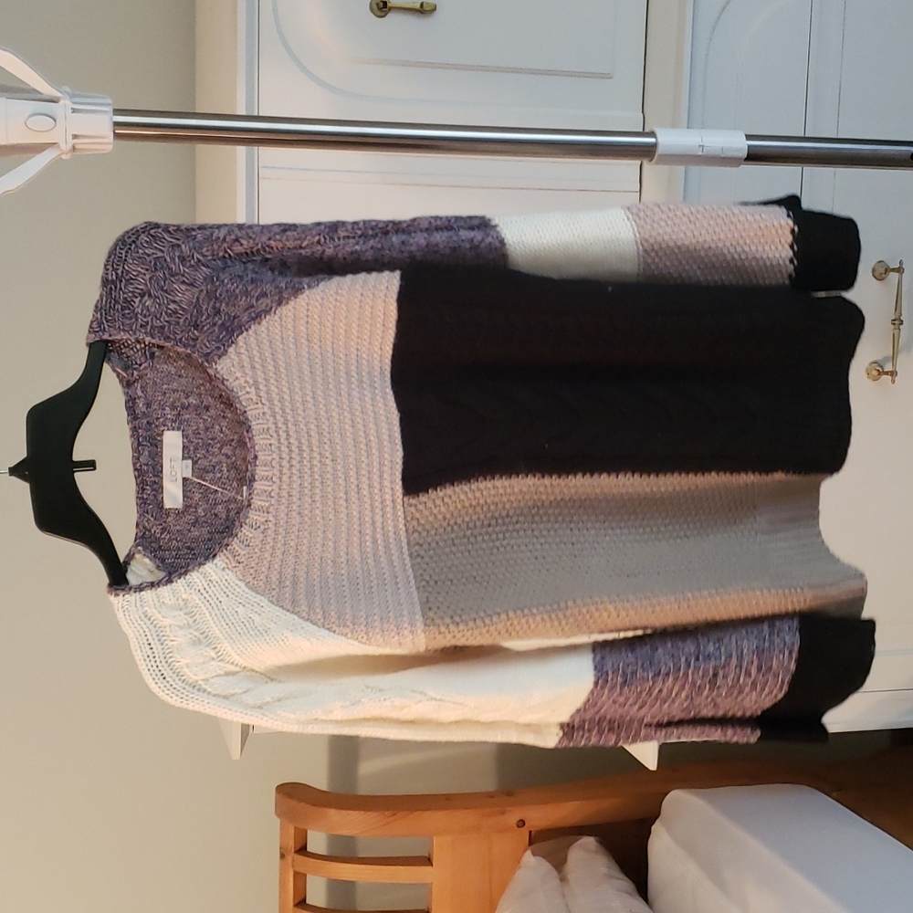 Chunky Knit, color block Sweater